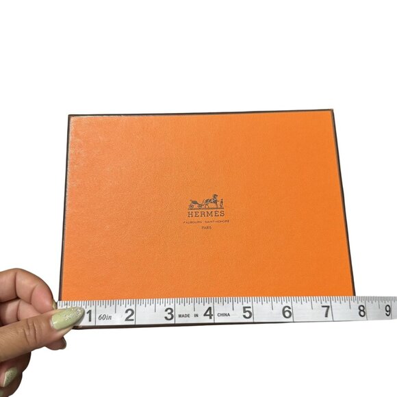 Hèrmes Authentic Empty Tie Gift Jewelry Accessory Container Box Size 7.7x6x1.3 - Picture 5 of 7
